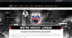 Desktop Screenshot of metrohockeyleague.org