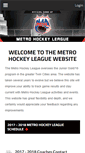 Mobile Screenshot of metrohockeyleague.org